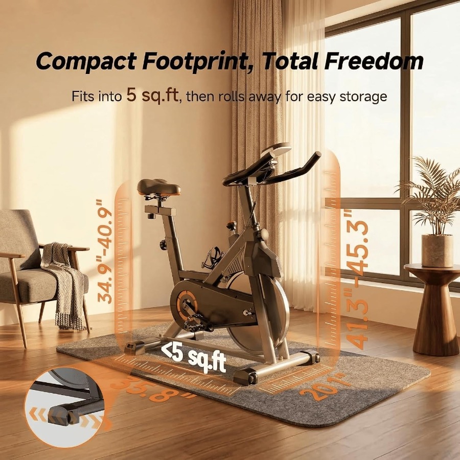 Home Exercise Bike with Silent - Brake Pads Bike recension och pris