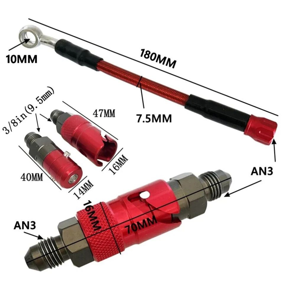 Motorcycle AN3 Quick Connect B - Brake Line Motorcycle recension och pris