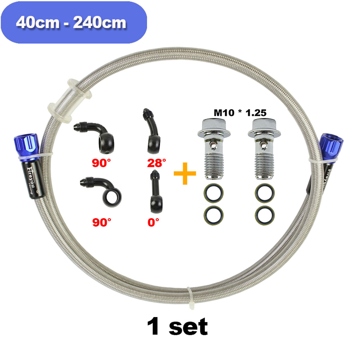 Motorcycle Steel Hydraulic Bra - Brake Line Motorcycle recension och pris