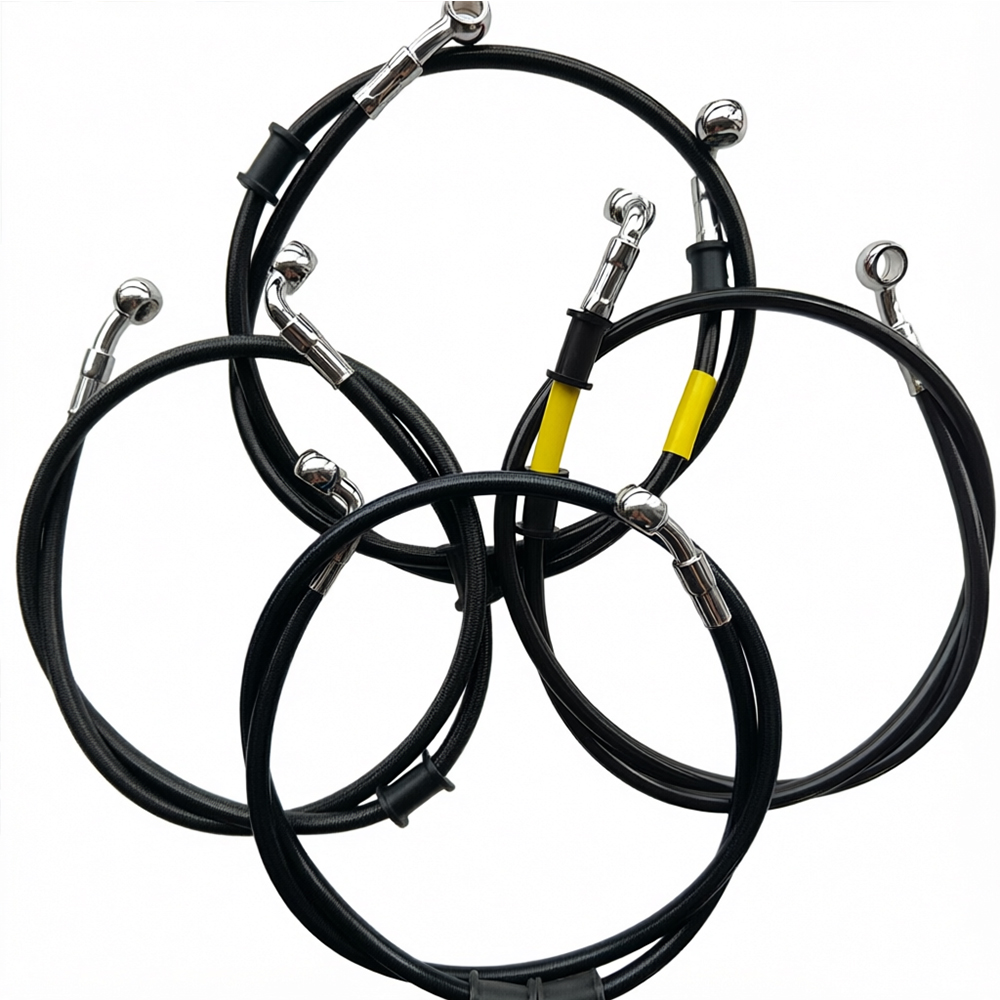 Black 28°-90° Degree Hydraulic - Motorcycle Brake Cable recension och pris