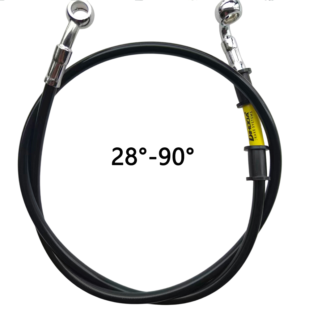 Black 28°-90° Degree Hydraulic - Motorcycle Brake Cable recension och pris