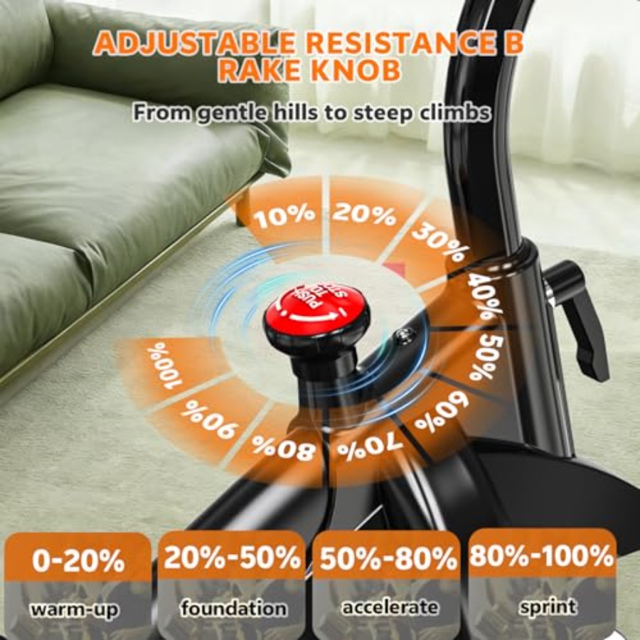 Home cardio exercise bike with - Brake Pads Bike recension och pris